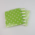 Disposable Striped Chevron Polka Dot Green Paper Party Napkins - 60 Count