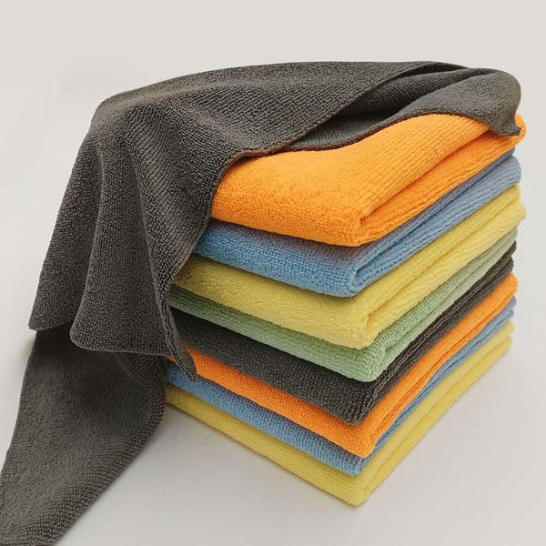SUGONGDA Microfiber Cleaning Cloth, Multi-Color, Lint-Free, Reusable, Pack of 100