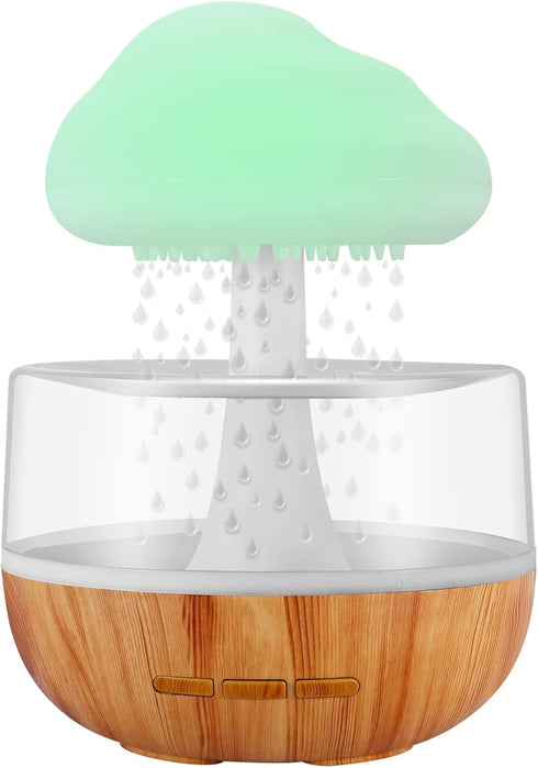Weljoy Zen Raining Cloud Night Light Aromatherapy Essential Oil Diffuser Micro Humidifier