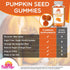 Gummies 90 Count Pumpkin Seed Oil Sugar-Free Naturally Flavored- Pumpkin Seed Oil for Hair Growth, Bladder, Urinary