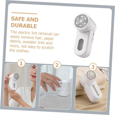 Trimmer DOITOOL Rechargeable Sweater Pilling Lint Remover Electric Fabric Shaver with White Body for Clothes