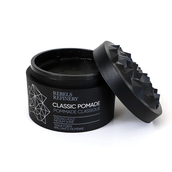 REBELS REFINERY Classic Pomade for Men - Strong Hold and Medium Shine, 3.5 Oz