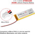 YELUFT 3pcs 3.7V 3700mAh 103395 1S PH2.0 ESP32 Lithium Polymer Battery LiPo Rechargeable Battery with Protection Board