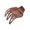 Parcelona French Paw Wide Side Slide Yoga Jaw Hair Clips, Strong Hold No Slip Grip, Brown Streaks