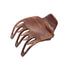 Parcelona French Paw Wide Side Slide Yoga Jaw Hair Clips, Strong Hold No Slip Grip, Brown Streaks