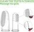 haakaa 2PK Silicone Baby Finger Toothbrush Set, 360º Bristle for Newborn Oral Gum Cleaning