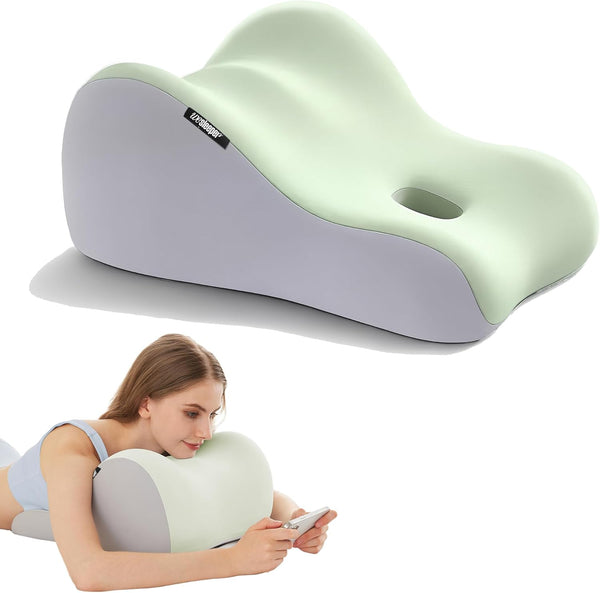 Memory Foam Seat Cushion, Orthopedic Coccyx Tailbone Support Pillow with Non-Slip Cover