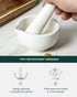 Mini Pill Crusher Porcelain - Set of 2 Ceramic Mortar & Pestle Pill Grinder