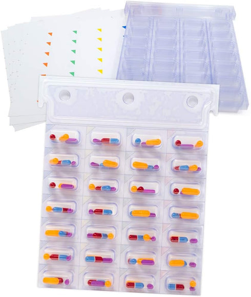 Medication Controlled Unit Dose Blister Pack System, Cold Seal, 6 Pack - XL, Easy Single Dose Removal