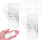 WJIAAA 2 Pack Flosser Dispenser with 24 Pcs Floss, Compact Dual-Opening Floss Container