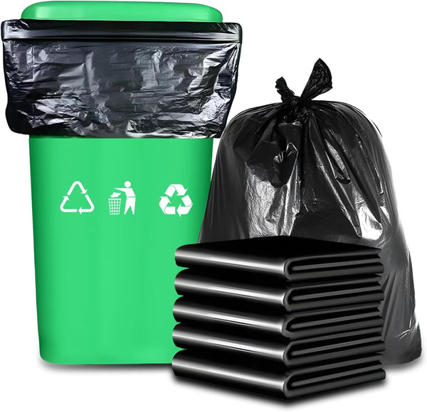 Uieogio 55-60 Gallon Heavy Duty Trash Bags - 50 Count, Extra Thick &