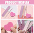 Ipetboom Nail Buffer Heart Shape, 20 Sets Nail File Strips & Mini Buffer Kit for DIY Nail Care