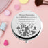 KEYCHIN Sleeping Princess Pocket Mirror, Compact Makeup Mirror for Women, Gifts for Girls and Teenagers
