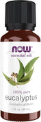 NOW Essential Oils Eucalyptus Oil, 100% Pure, 1-Ounce, Clarifying Aromatherapy Scent