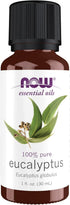 NOW Essential Oils Eucalyptus Oil, 100% Pure, 1-Ounce, Clarifying Aromatherapy Scent