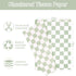 Whaline 100 Sheets Checkered Tissue Paper Sage Green Gift Wrapping Paper Art Craft Paper for DIY Crafts Wedding Birthday Baby Shower Party Decorations, 14 x 20 Inch by Whaline