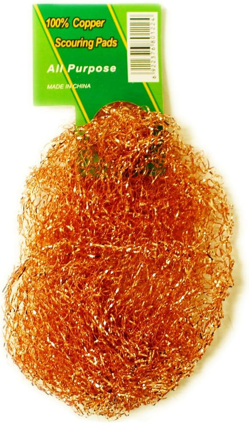 Copper Scouring Pad, Scrubbing Scour Pads, 10 Pcs/Pack, Pure Copper, 13g / Pc