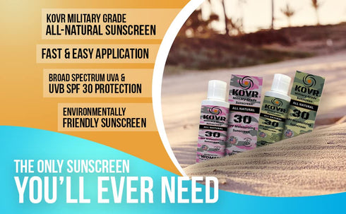Sunscreen Organic SPF 30 Mineral Sunblock, Coral Reef Friendly Face & Body Lotion, 4 oz, Fragrance-Free, Travel Size.