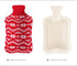 Hot Water Bag Hot Water Bottle 2 Liter Heat Up and Refreezable Hot Cold Pack with Knit Cover for Pain Relief Hot Cold Therapy, Snowflake