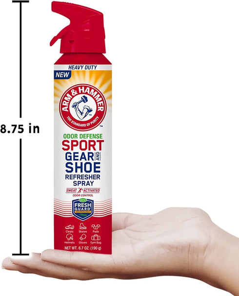 Hammer (6.7 oz) (3 pack) Arm & Sport Gear & Shoe Refresher Spray, Heavy Duty Odor Defense for Sports Gear and Footwear
