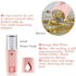 Portable Nano Facial Mister, Mini Facial Steamer with Mirror & 20ml Visual Water Tank (Pink)