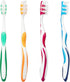 B Rush Extra Soft Toothbrushes for Adults -Tapered Bristles Flossing Toothbrush for