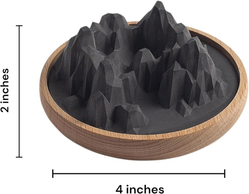 Z Zenstone Mountain Peaks Passive Aroma Diffuser Modern Home Dcor & Essential Oil Diffuser (Onyx)