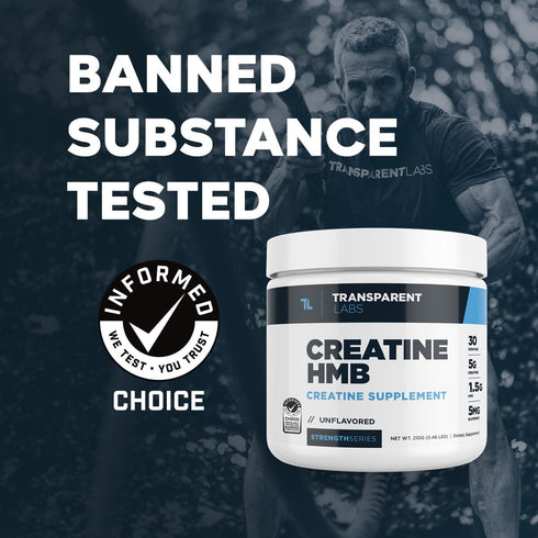 Transparent Labs Creatine HMB Powder, 30 Servings Strawberry Lemonade for Muscle Growth and Enhanced Energy