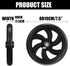 4 Sets 7.5 Inch Replacement Wheelchair Wheels for Walkers Wheelchair Front Wheels Anti Slip Walker Rubber Replacement