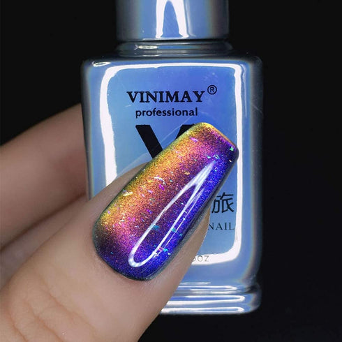 Major Dijit 15ml 9D Wide Cat Eyes Gel Nail Polish - Magnetic Starry Sky Galaxy Gel Polish with Glitter Effect