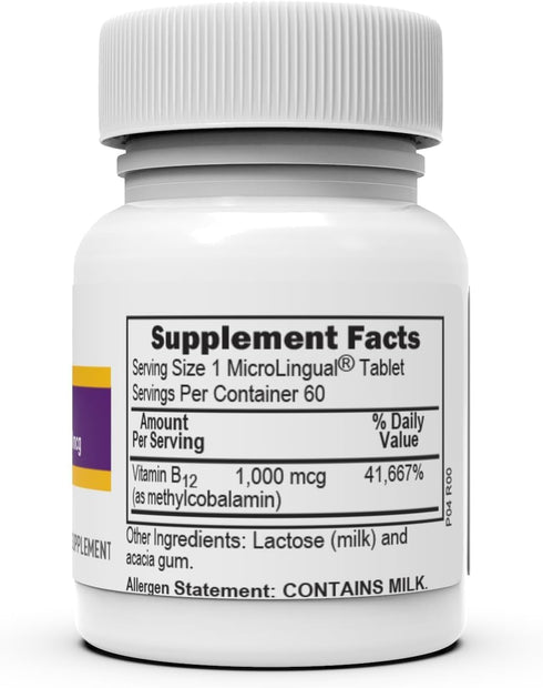 Superior Source No Shot Methylcobalamin B-12 1,000 mcg - 60 Sublingual Tablets for Energy & Wellness
