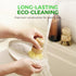 Set 3 AIRNEX Bamboo Dish Brush of - Natural Wooden Dish Scrubber w/Medium Stiff Sisal & Coconut Bristles - Kitchen