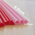 200pcs Heart Shaped Red Straws, Cute Disposable Drinking Straws Individually Wrapped for Valentines Day Party Supplies