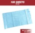 Prep Wipe 100 Pack, 9" 17", Lint-Free Cleaning Towels | Heavy Duty, Solvent Resistant Wipes for Auto Body & Industrial