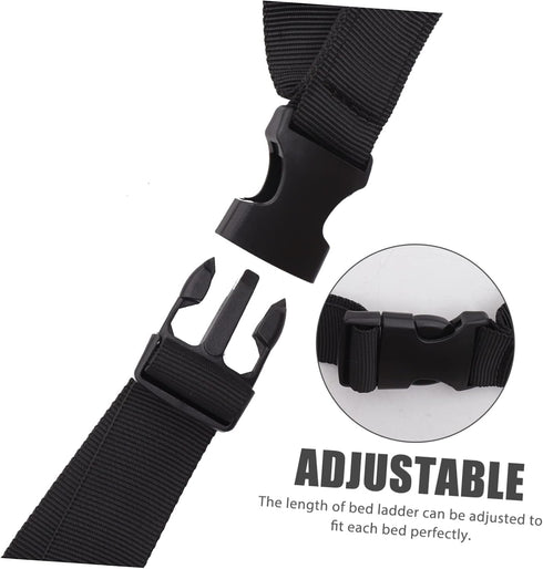 Holibanna Seniors Bed Ladder Adjustable Assist Belt Easy to Install Pull up Strap for Elderly Disabled and Individuals