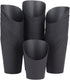 NIMBLOOM 150 14 oz 4.9 Pcs Black French Fry Cups, Disposable Snack Cups with PE Coated Paper, in Tall Charcuterie Cups