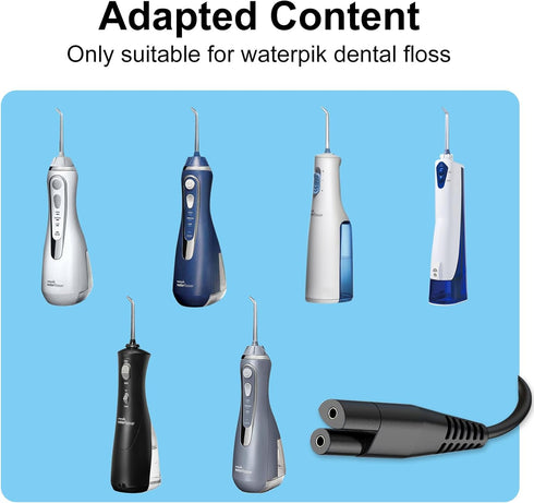 Charger Cord Replacement for Waterpik Water Flosser WP360, WP462, WP450, WF13, WP100, USB Charging Cable (Black)