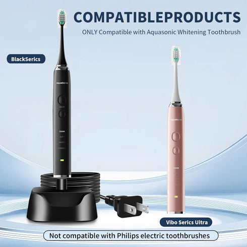 KOPBTBOY Charger for AquaSonic Electric Toothbrush, Replacement Charger Base for Aqua Sonic Black/Vibe Series Electric