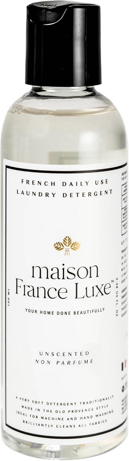 Laundry Detergent Sample, Plant-Based French Soap, 100ml, Unscented Travel Size