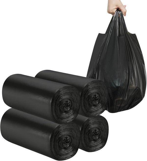 2-4 Gallon Portable Trash Bags, 120 Counts Thicken Small Garbage Bags for Office Kitchen Bedroom Trash Can