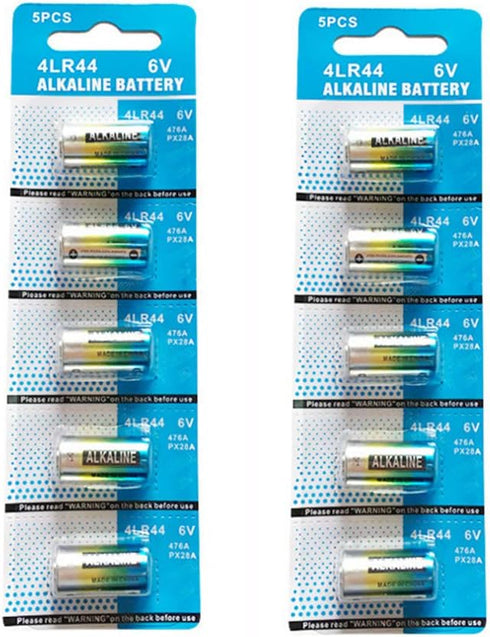 Cotchear 10 pk 4LR44 / 476A / PX28A / A544 / K28A / L1325 High Capacity 6V Alkaline Batteries for Dog Collars
