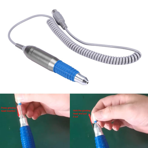 Nail Drill Handpiece, Professional Electric File Replacement Handle for Manicure Machine Nail Drill Tools