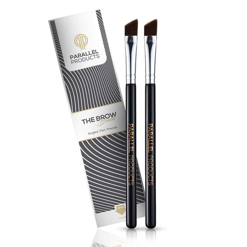 Parallel Products The BROW Brush - Premium Angled Eyebrow Brush (2 Pack) for Makeup, Gel, and Tint