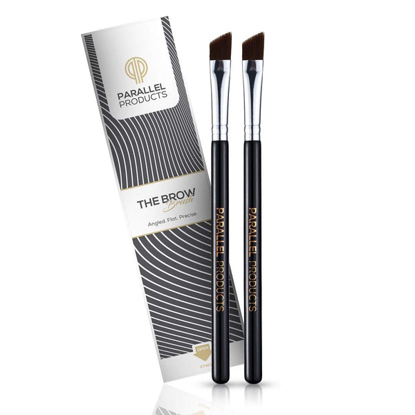Parallel Products The BROW Brush - Premium Angled Eyebrow Brush (2 Pack) for Makeup, Gel, and Tint