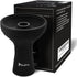 Black Silicone 1 Hole Phunnel Hookah Bowl, Perfect with Charcoal Holder
