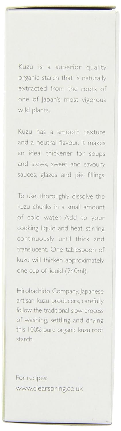 Clearspring Organic Japanese Kuzu, Gluten Free Starch Thickener, 125g