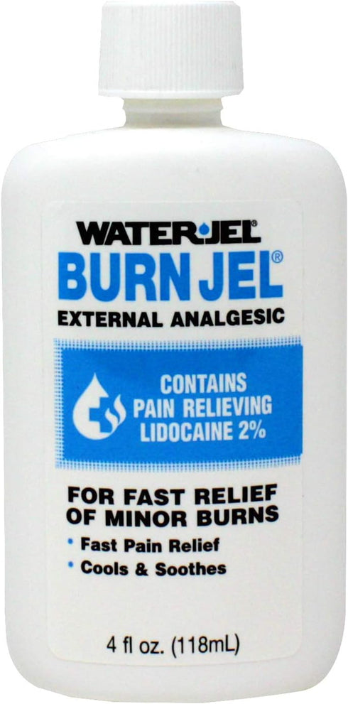 Water Jel Burn Jel, Minor Burn Relief Gel, Squeeze Bottle, 4 oz