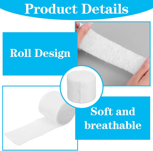 Heclia 12 Non Stick Gauze Pads Roll Abdominal Pads for Wound Care Dressings Nonstick Gauze Large Dressing Surgical