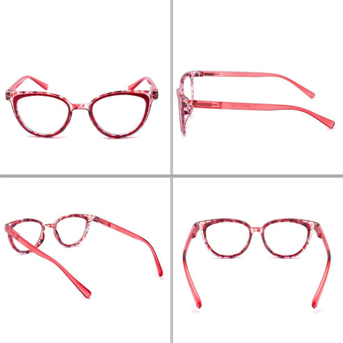 IVNUOYI 6 Pack Blue Light Blocking Reading Glasses for Women, Fashion Ladies Readers with Spring Hinges, Anti Glare UV