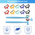 Complete IPR Kit for Orthodontic Treatment, Interproximal Enamel Reduction Set with Manual Handpiece and Polishing